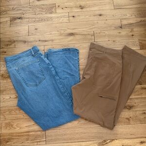 2/$40 ✴️ Set of 2 men’s bootcut jeans and travel pants size 38 x 34